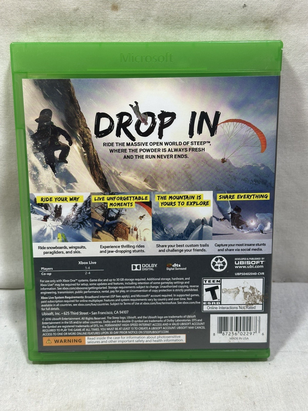 Steep (Microsoft Xbox One, 2016) Tested