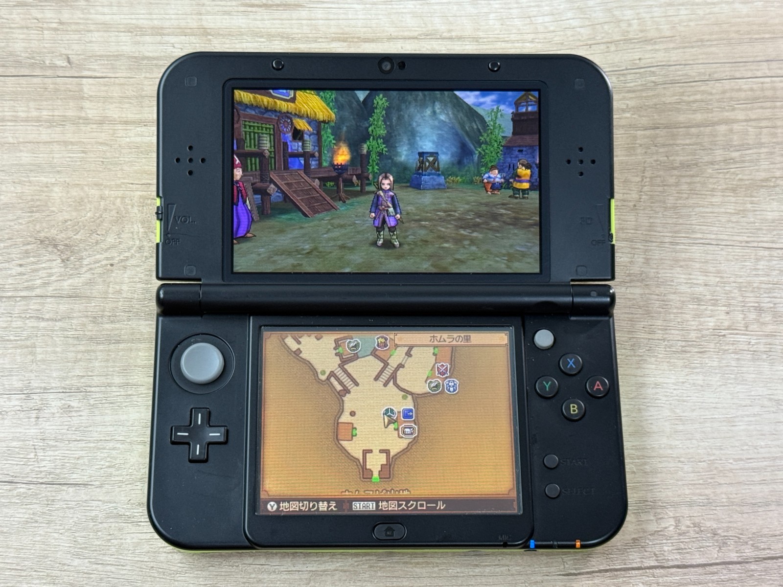 RANK B+ Nintendo New 3DS XL Lime Black Console Tested Japan ver D6208