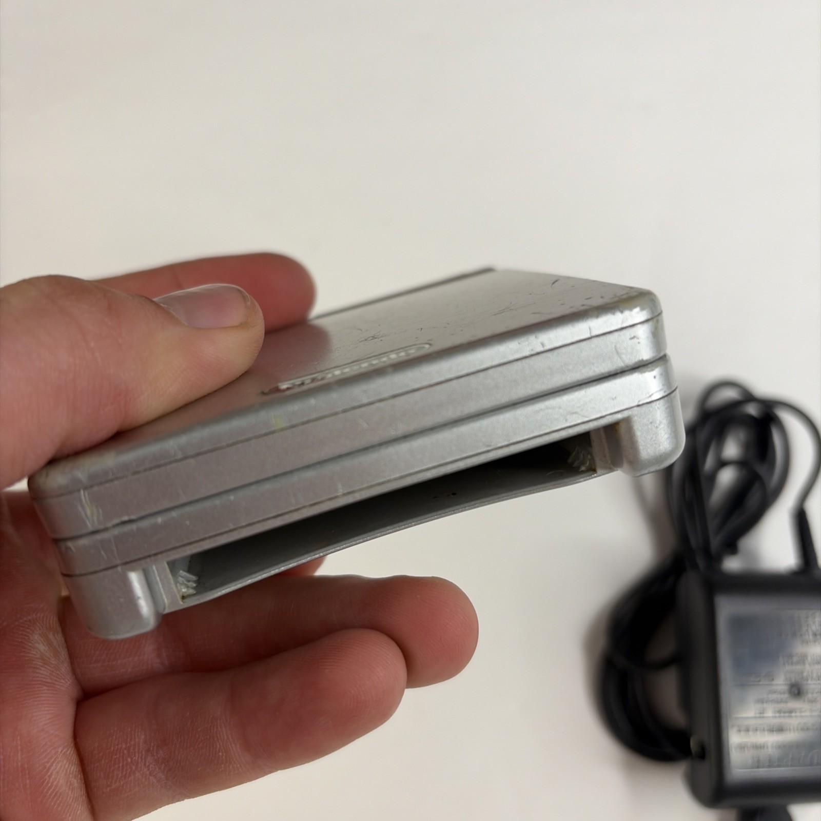 Gameboy Advanced sp GBA Platinum Silver Ags-001 Tested US Model
