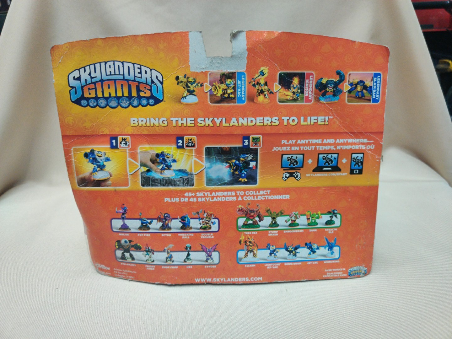 Toys R Us Exclusive Skylanders Giants Legendary Ignitor, Slam Bam & Jet-Vac 3Pk