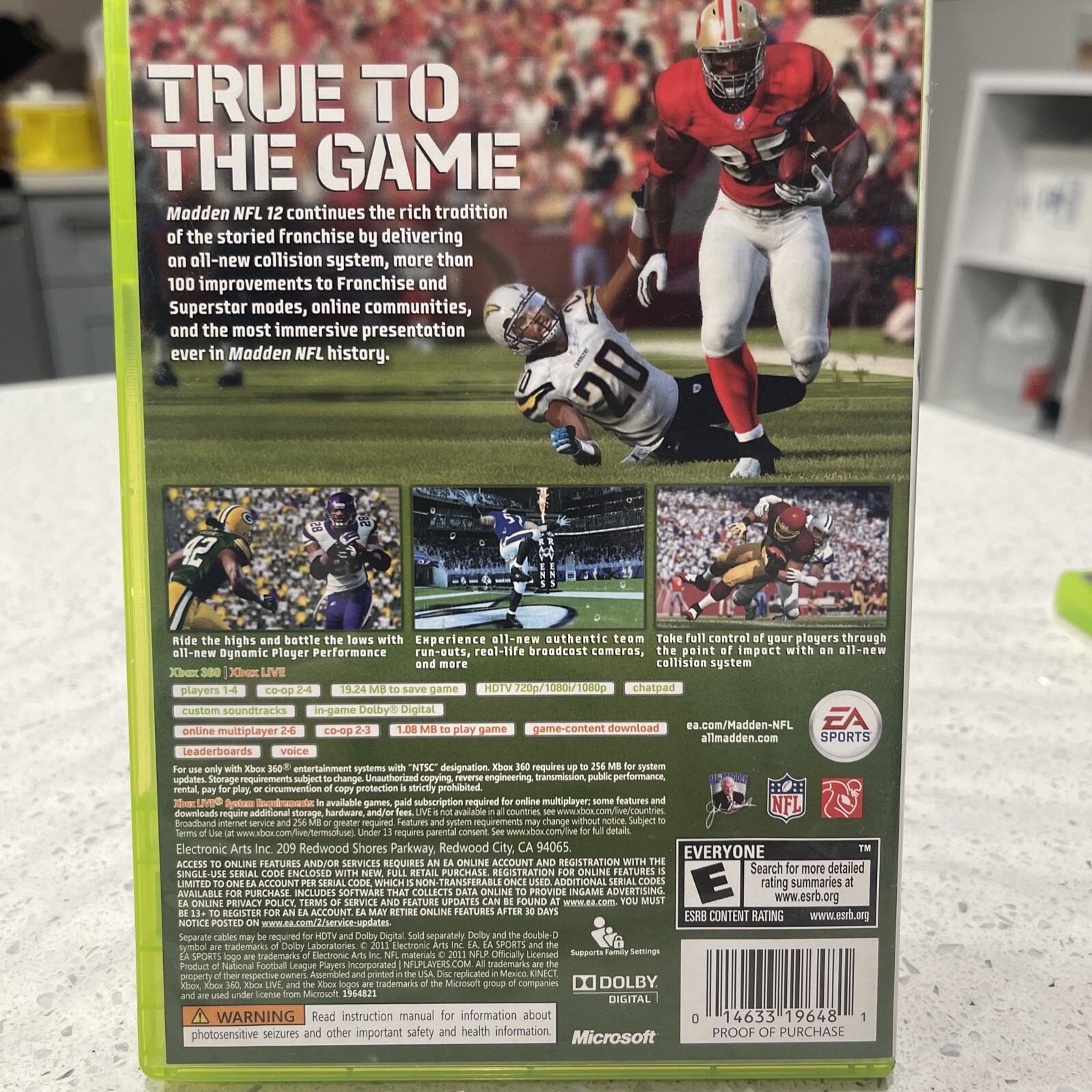 Madden NFL 12 (Microsoft Xbox 360, 2011)
