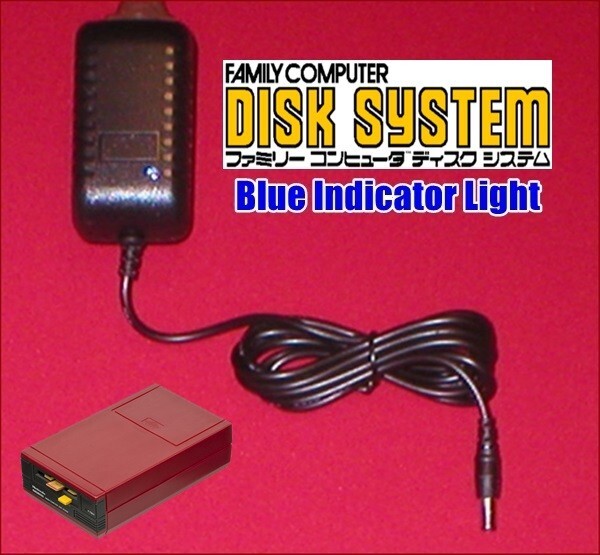 AC Adapter Power Supply W/LED Light for the Nintendo Famicom Disk System NEW