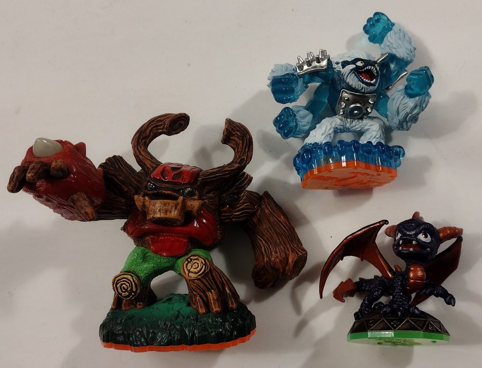 Tree Rex Slam Bam Mega Ram Spyro Skylanders 3 figure lot Giant orange swap force