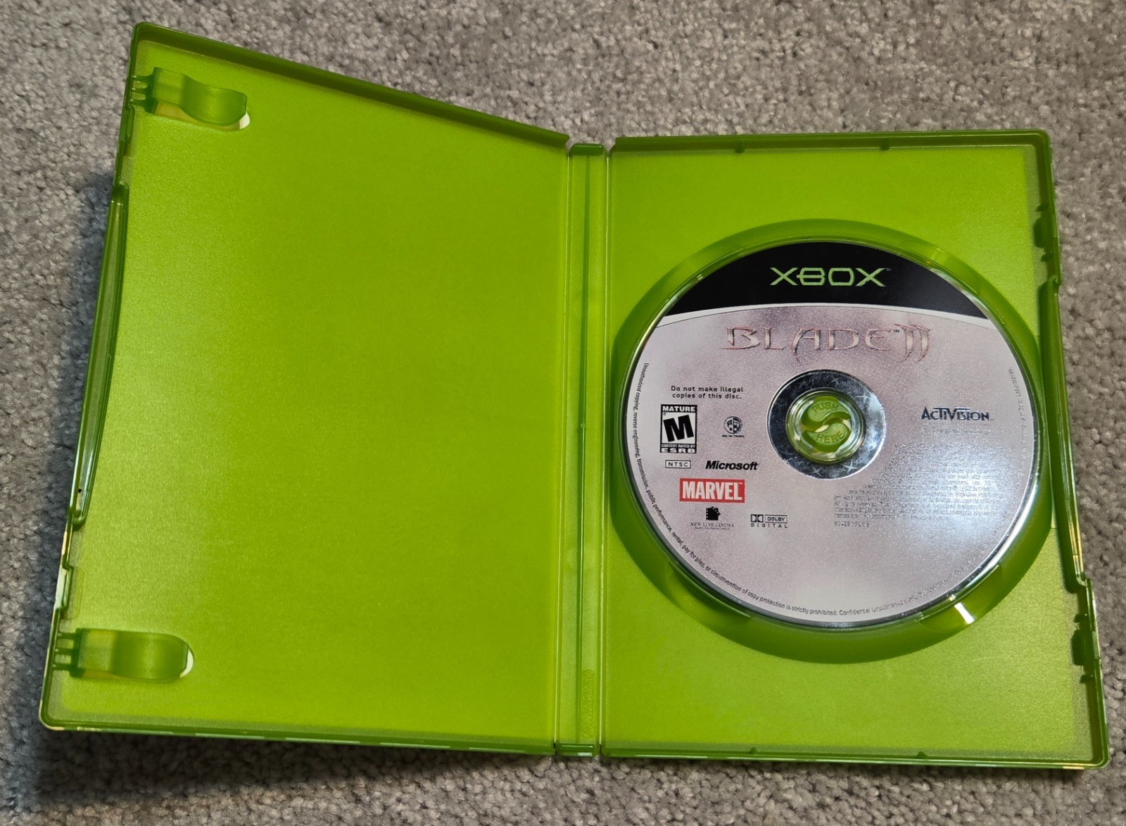 Blade II (Microsoft Xbox, 2002) No Manual