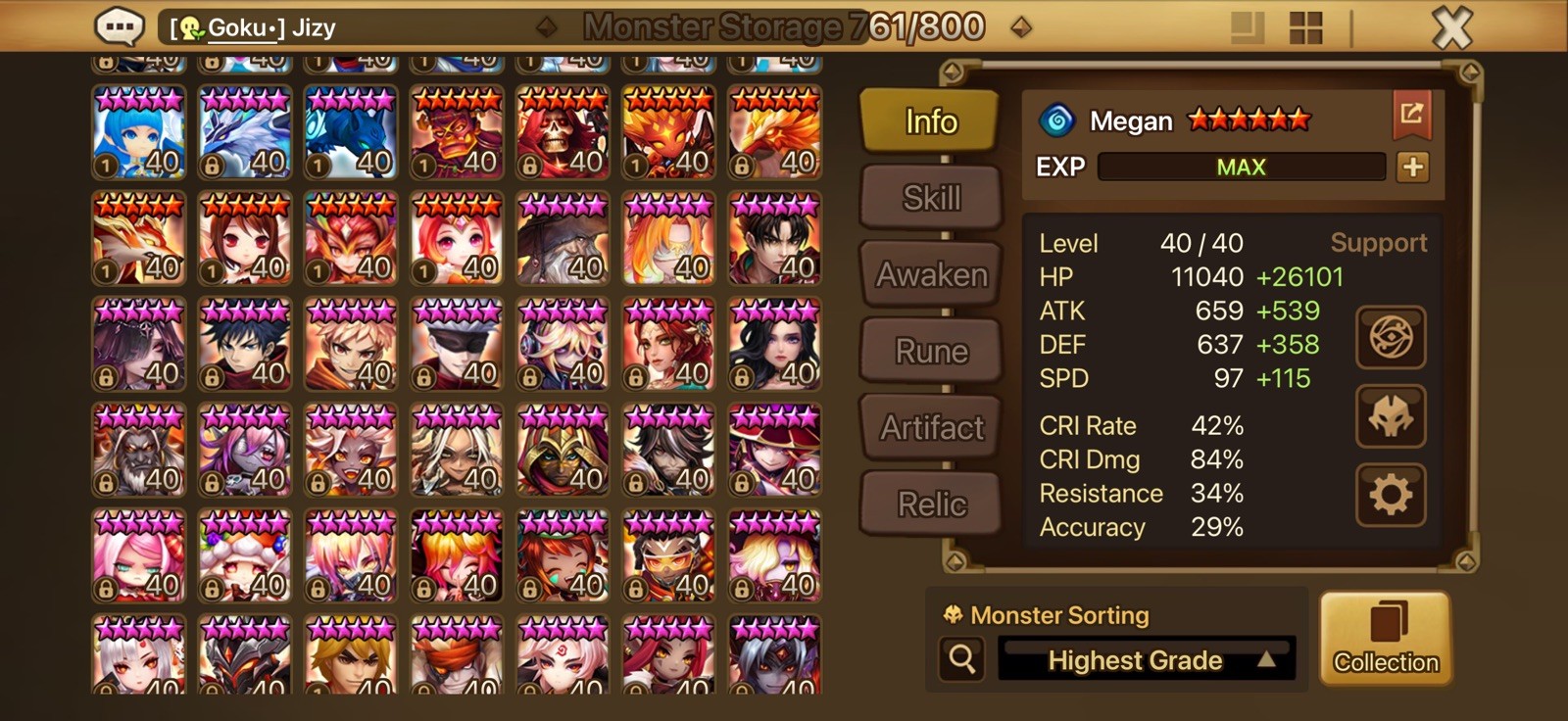 Summoners war end game 9ld5 account 230 swift , 188 vio will 182