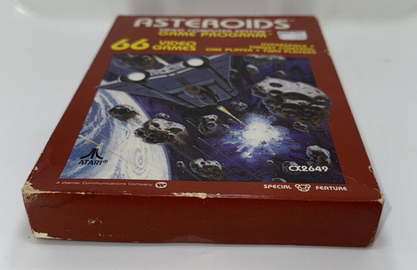 RARE New Factory Sealed ASTEROIDS (Atari 2600, 1981) Video Game Cartridge CX2649