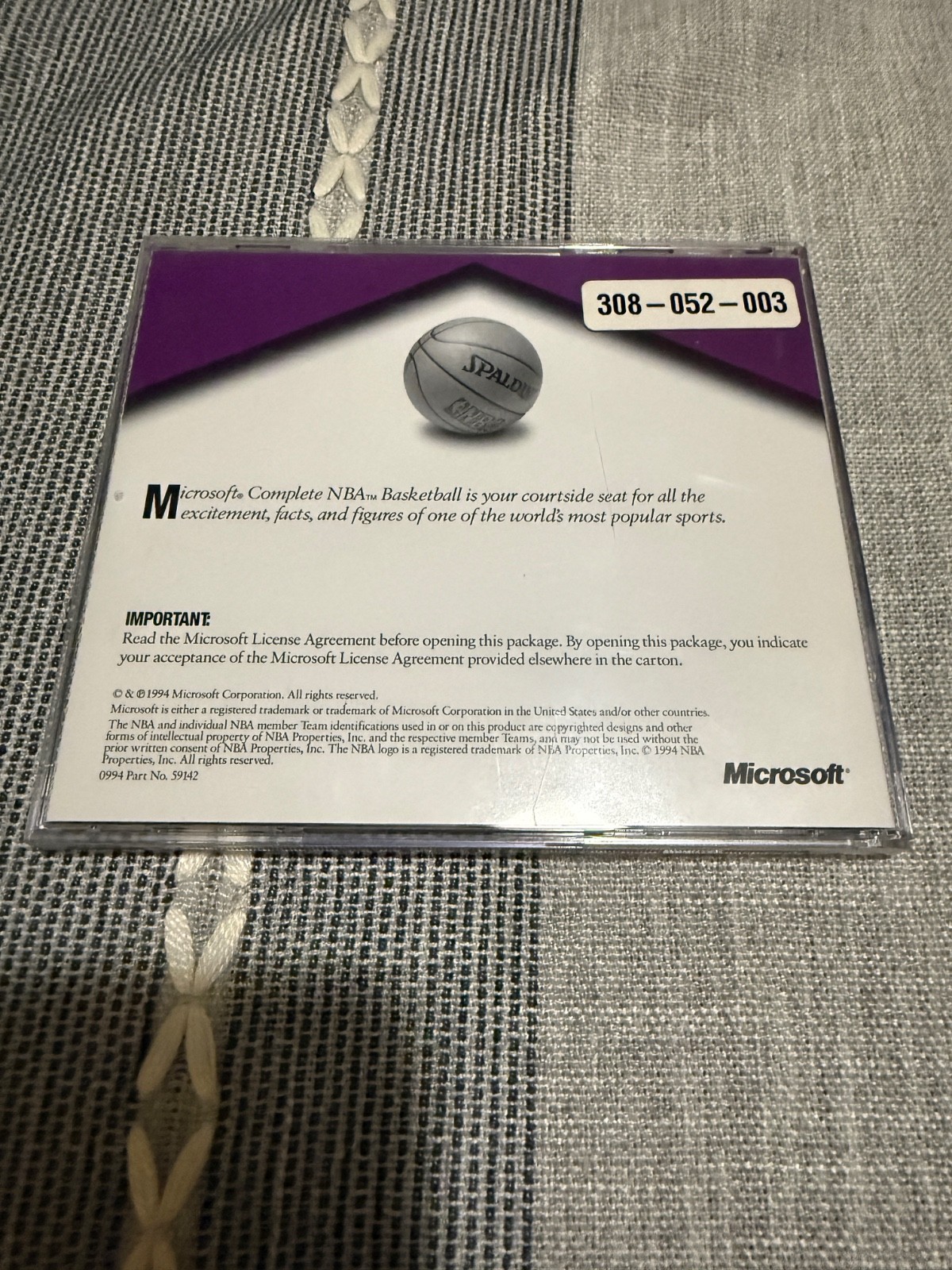 Microsoft Home Complete Basketball CD 1994