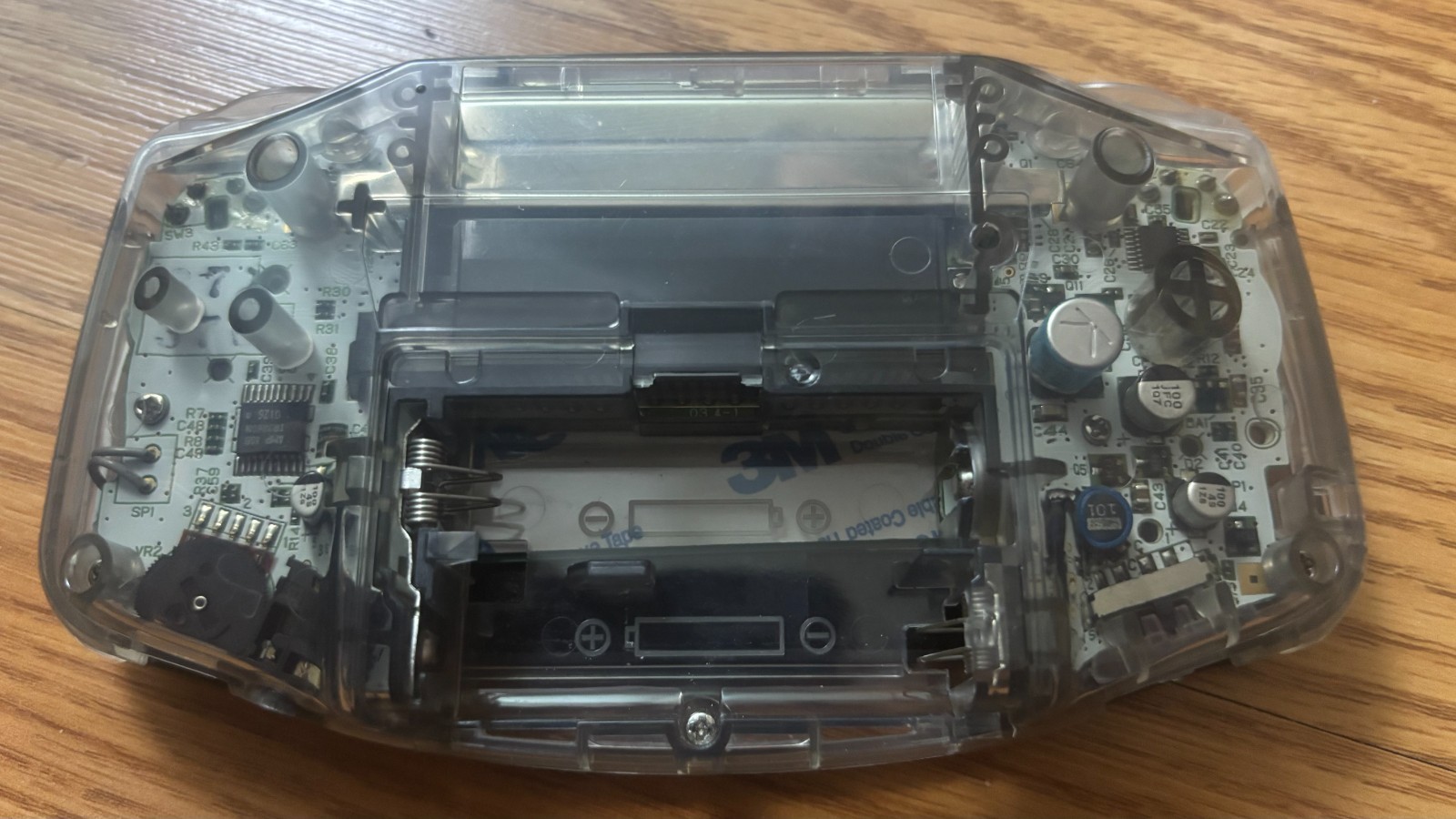 Custom Nintendo Game Boy Advance GBA Smoke Clear V5 Laminated IPS RetroGlow LED