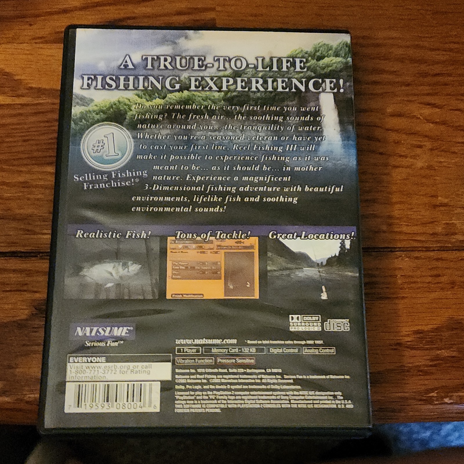 Natsume Reel Fishing III PS2 2004 E NTSC-U/C (US/Canada) Manual Included
