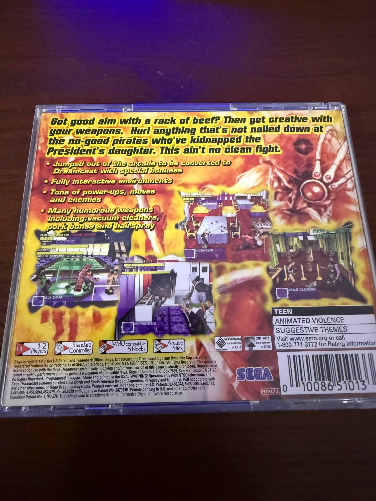 Dynamite Cop (Sega Dreamcast, 1999) – AUTHENTIC, TESTED, CIB, SEE PICS, READ DES