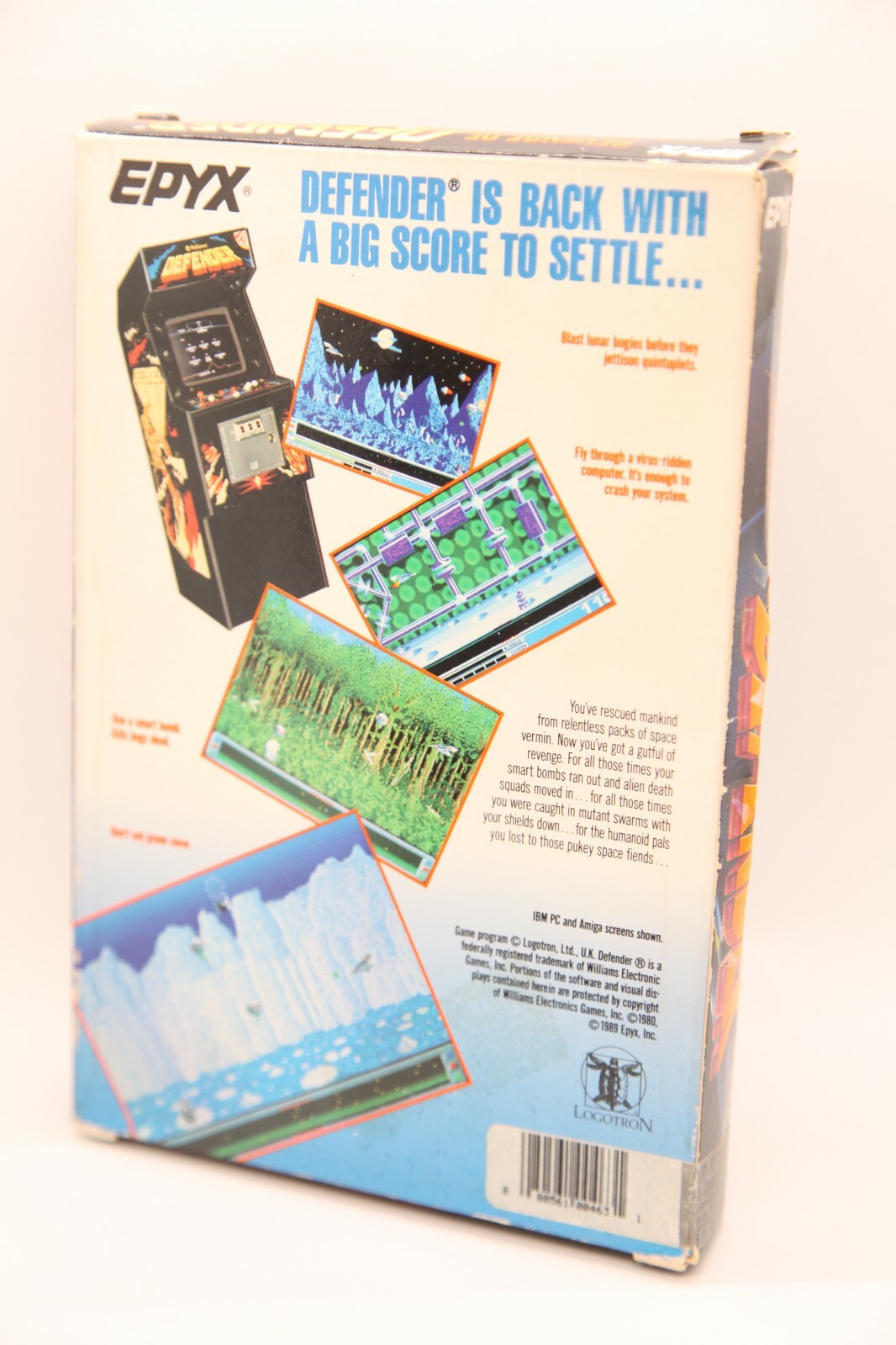 Revenge of Defender – PC IBM Tandy 1989 Vintage Arcade Game – See Desc