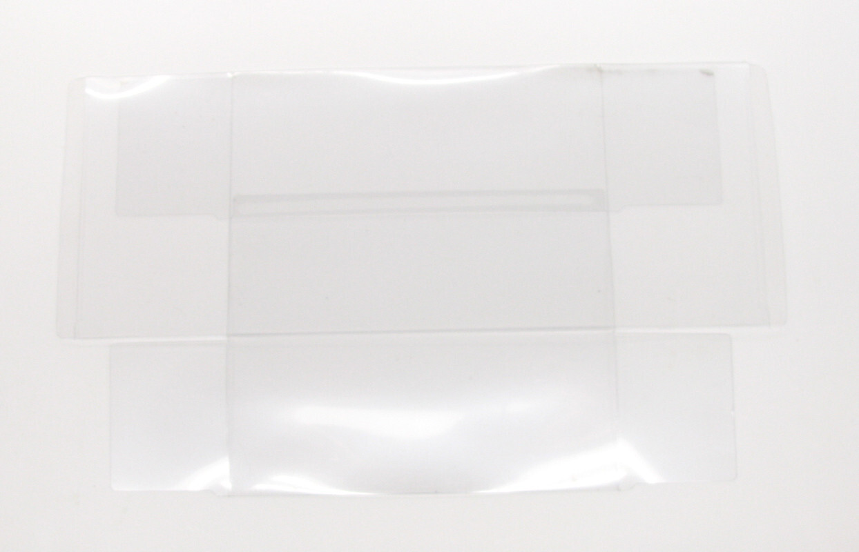5X CLEAR PLASTIC PROTECTIVE BOX SLEEVE FOR ATARI 2600 BIG STAR RAIDERS (SIZE C)