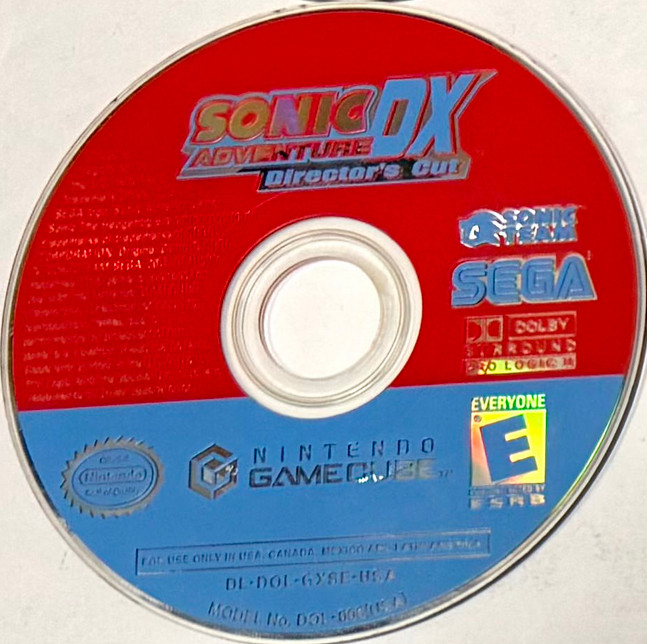 Sonic Adventure DX Director’s Cut Nintendo GameCube – Disc Only