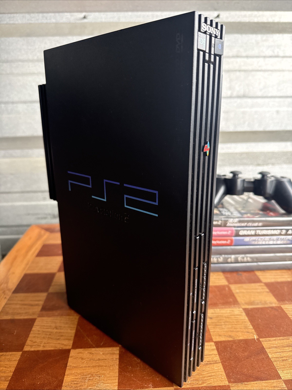 Sony PlayStation 2 Console SCPH-50001 Bundle W/ Controller, Games, & AV Cables