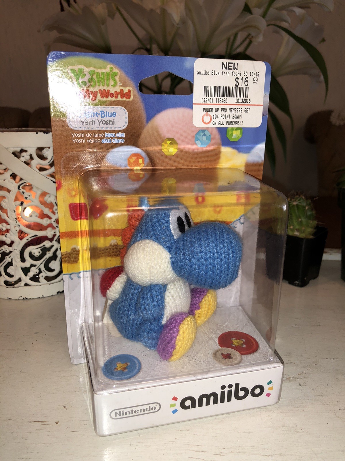 Nintendo Amiibo Light-Blue Yarn Yoshi Wii U & Nintendo 3DS Yoshi’s Wooly World