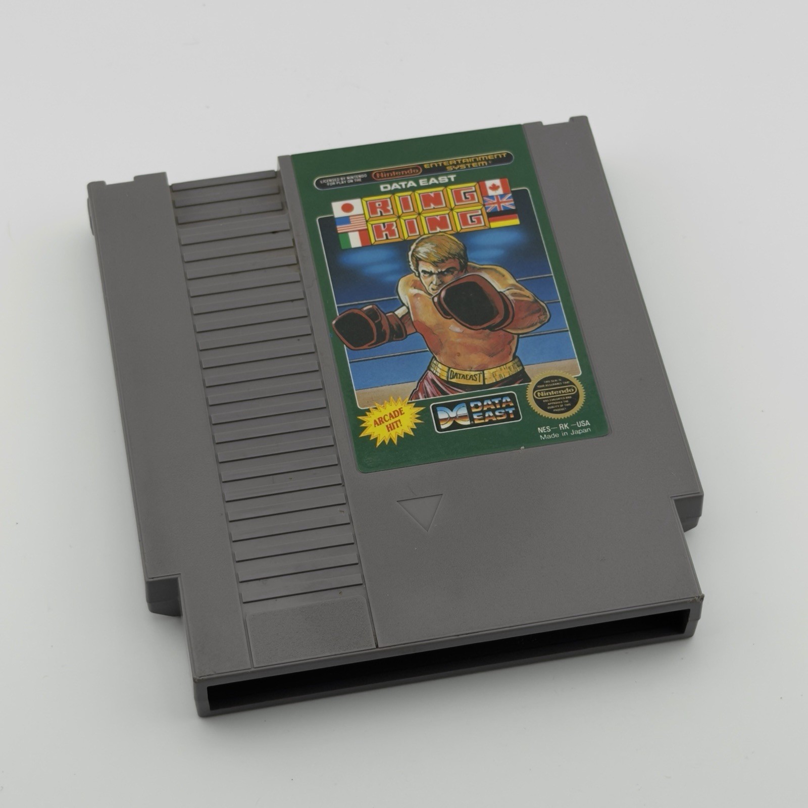 Ring King NES Nintendo Game Cartridge Data East Japan 1985 Boxing Game