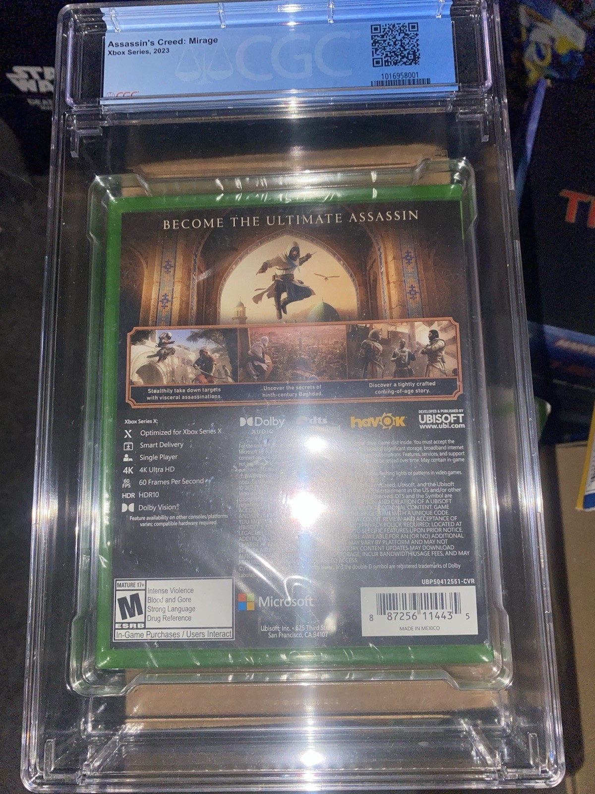 Assassin’s Creed mirage Xbox One Series x Graded 9.6 CGC