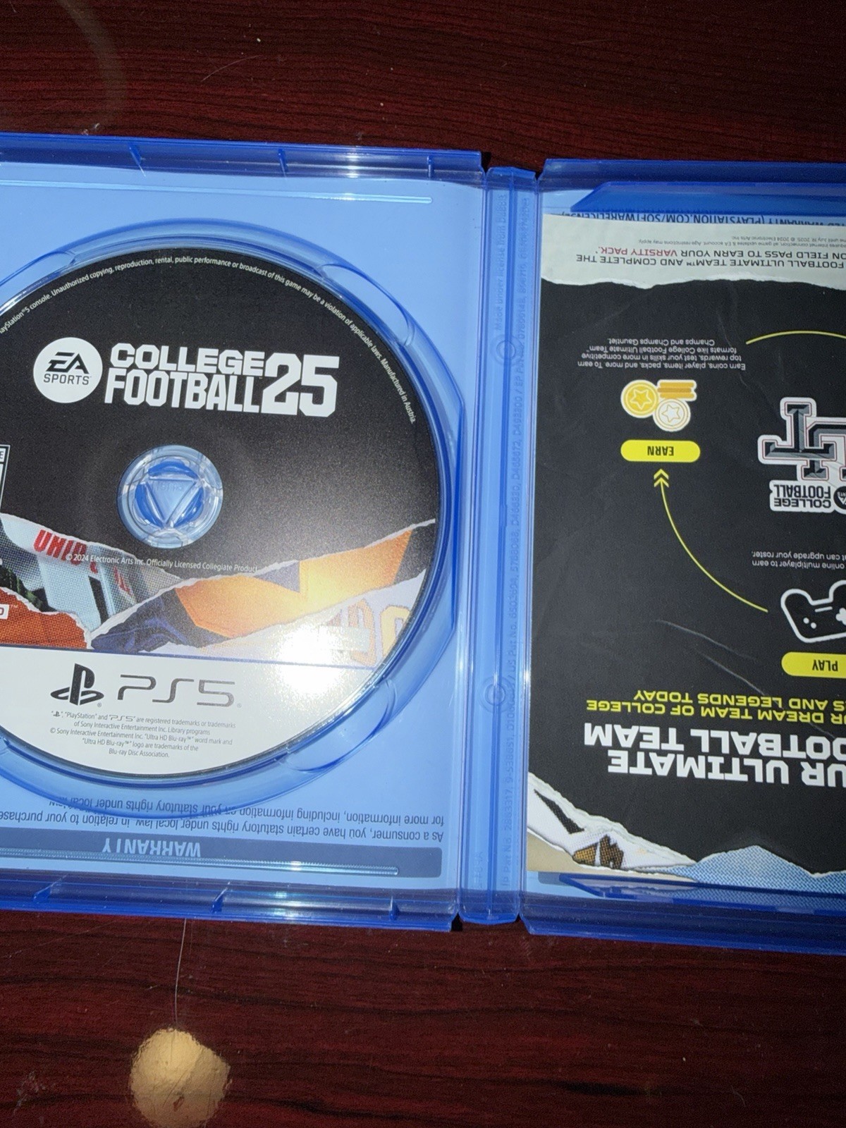 EA SPORTS College Football 25 for PS5 American Football Sports Game, E 2024