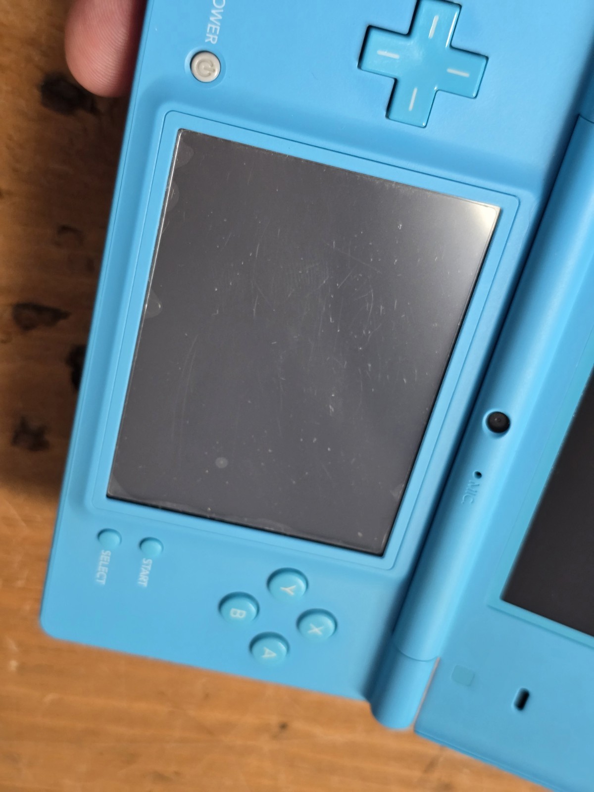 Nintendo DSi TWL.001 Teal Blue Video Game Handheld System W/Charger WORKING