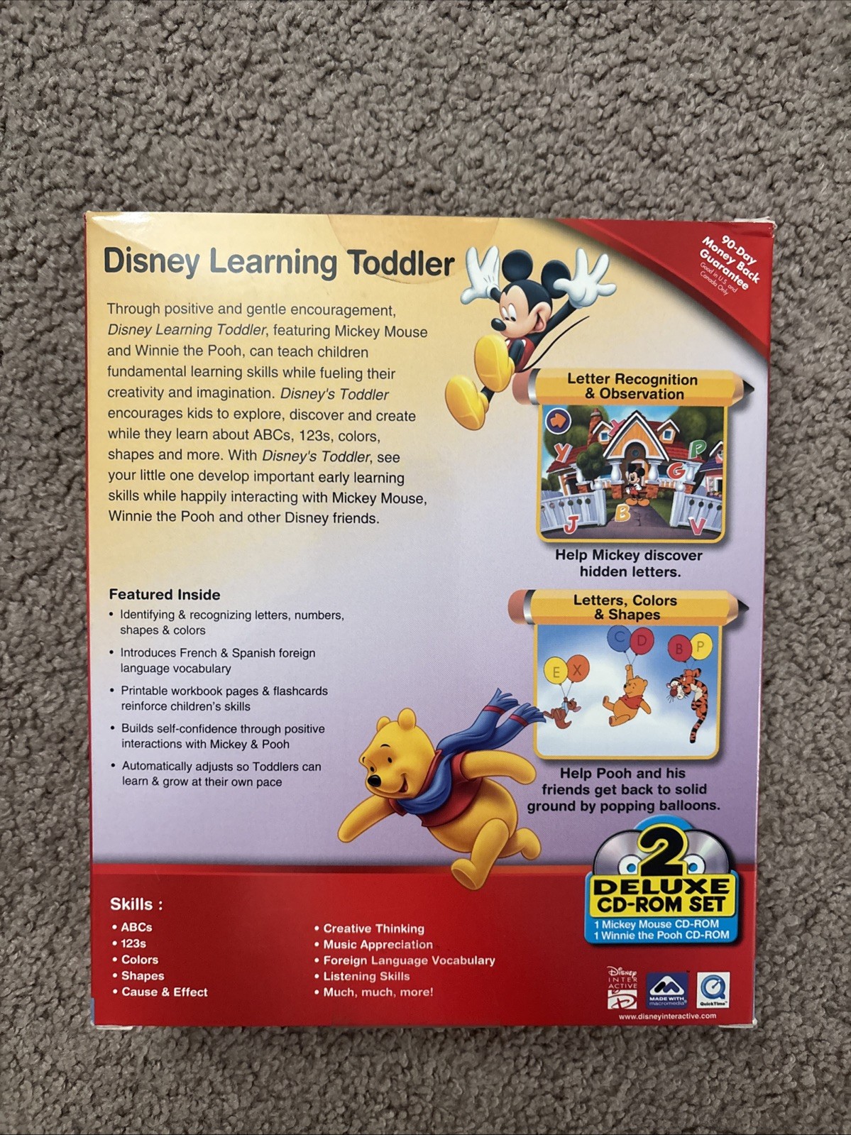 Disney Learning Toddler Deluxe Mickey Mouse Winnie the Pooh Big Box Brand New