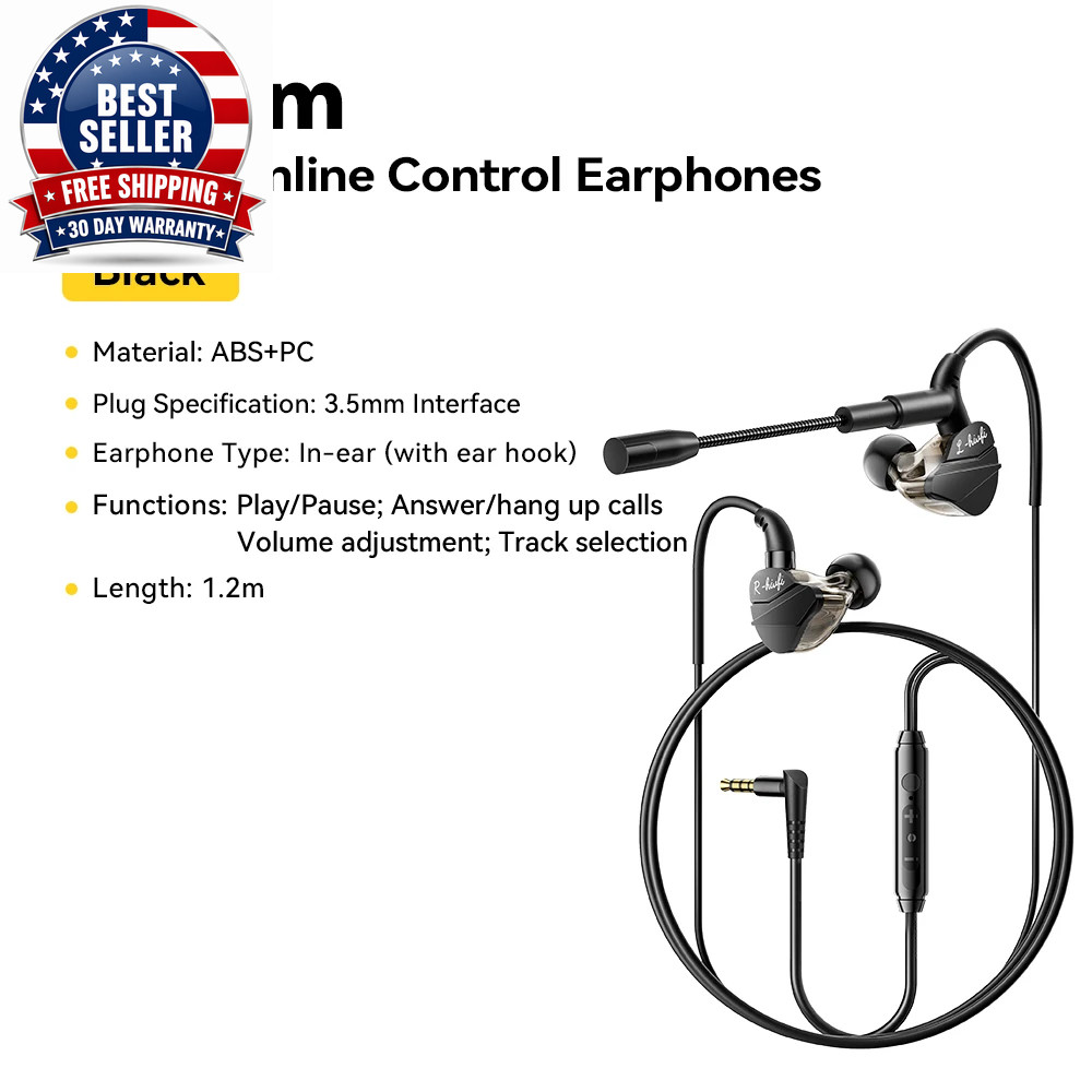 Game Headphones 3.5Mm USB Type C Wired Headphones in Ear Headset Gaming Earbuds