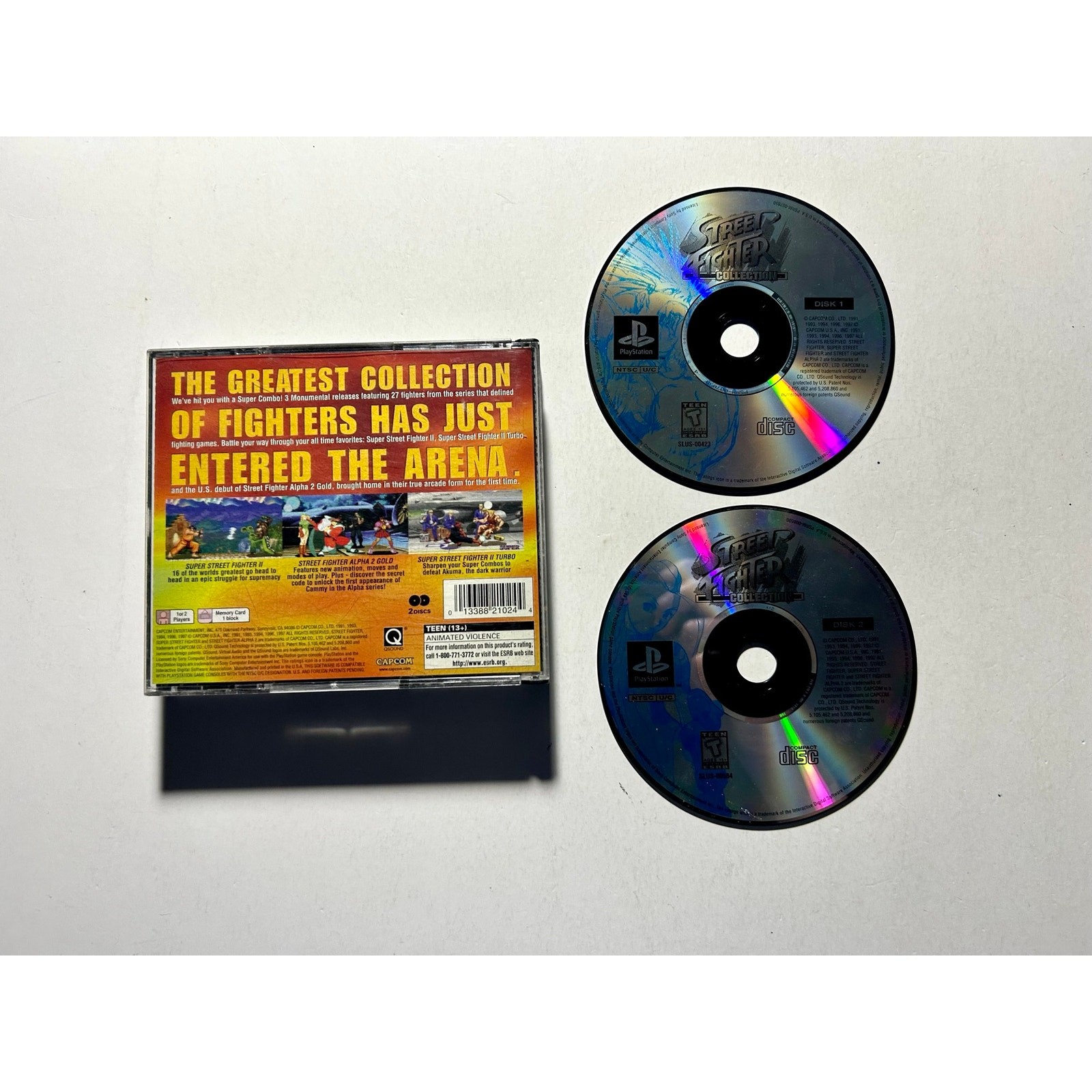 Street Fighter Collection (PS1 PlayStation 1)works 🔥