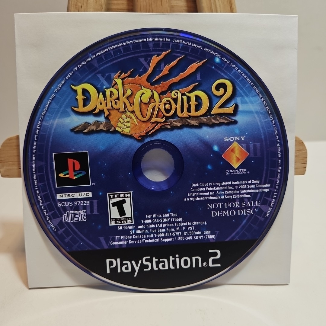 Dark Cloud 2 Sony PlayStation 2 PS2 Not For Sale Demo Disc Only