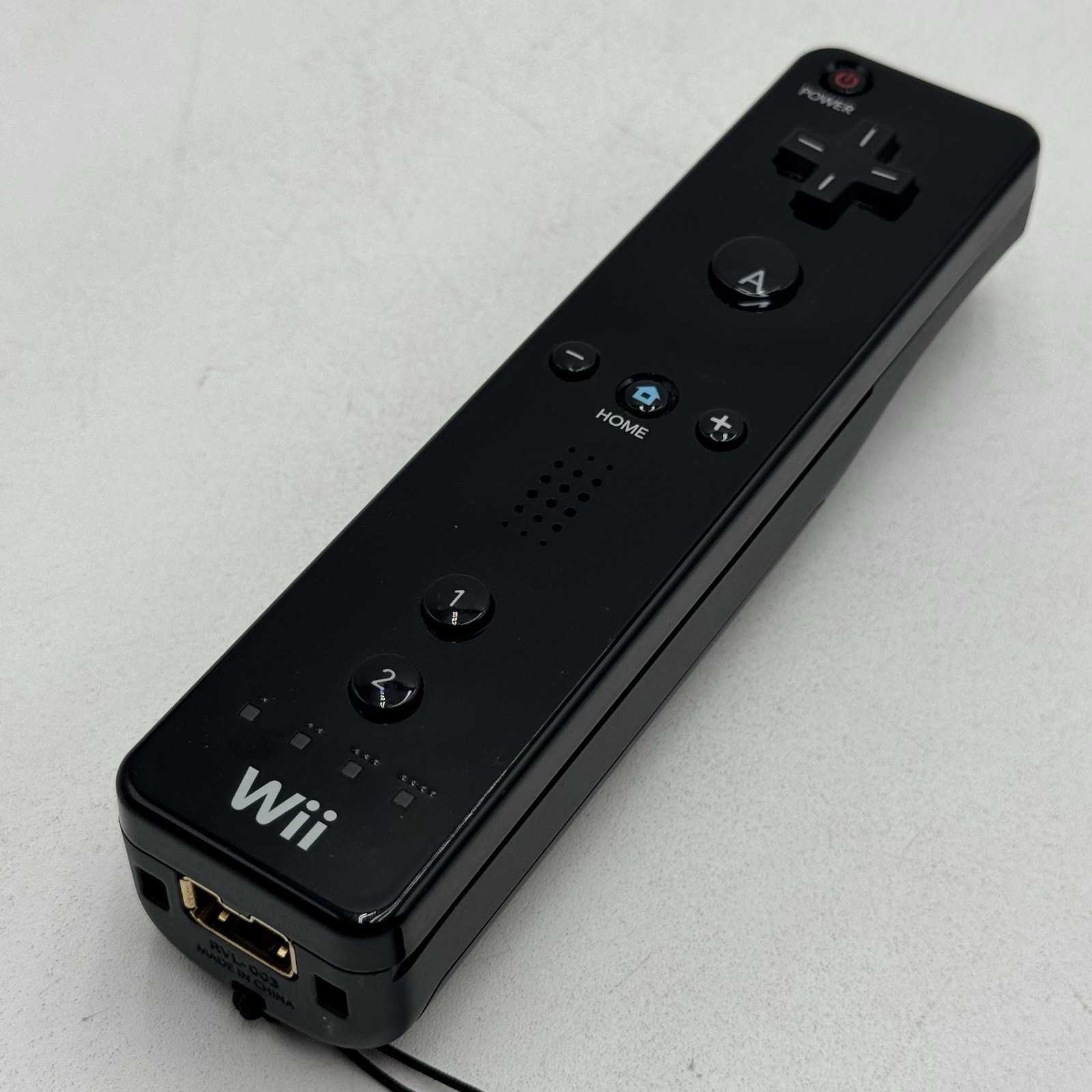 Nintendo Wii Motion Plus Remote W/ Sleeve Controller Black RVL-036 OEM •Tested
