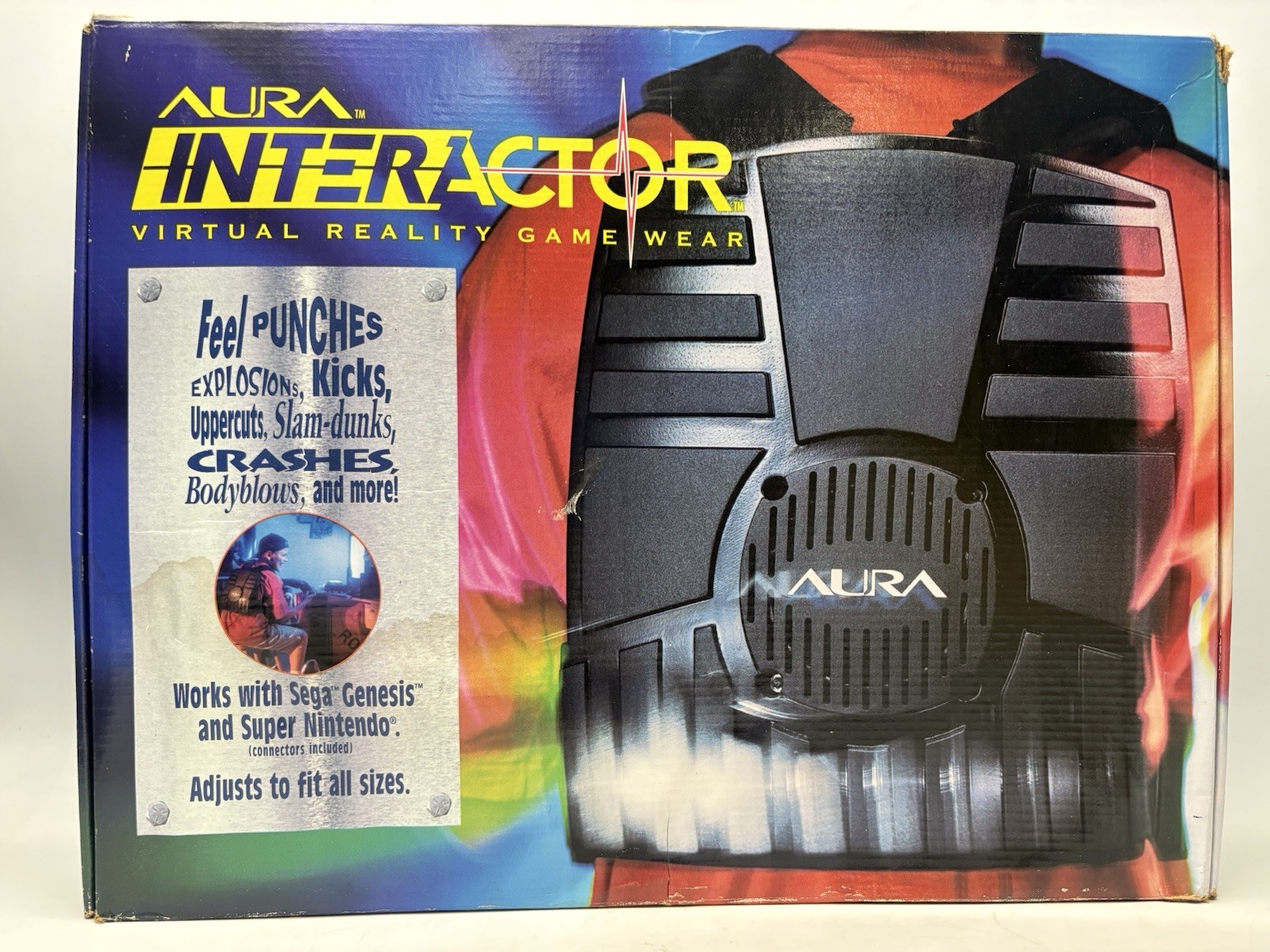 Vintage 1994 Aura Interactor VR Game Wear | New In Box NIB SNES Sega | Untested