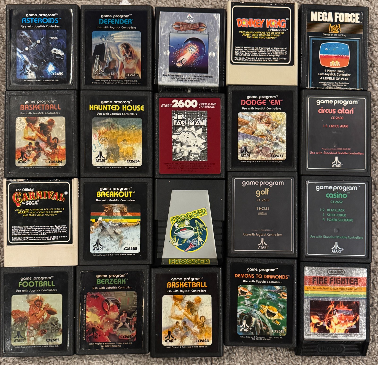 Atari 2600 “Pick Your Own” Cartridge Lot + Tested/Working + Discounted Shipping