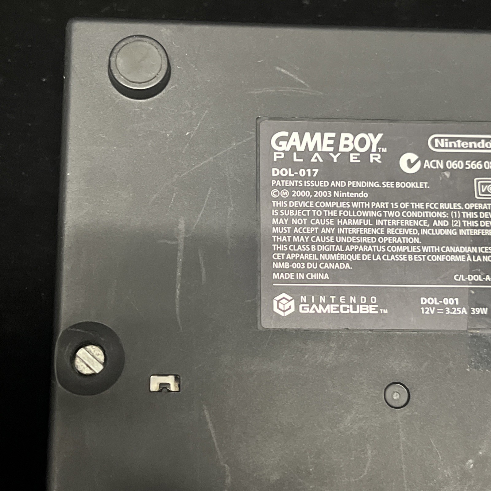 Game Boy Player DOL-017 Nintendo GameCube DOL-001