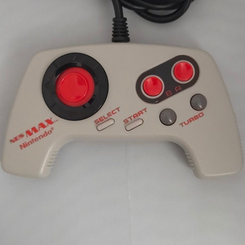 Nintendo NES-027 NES MAX Controller Gray Turbo NTSC-U Tested & Clean