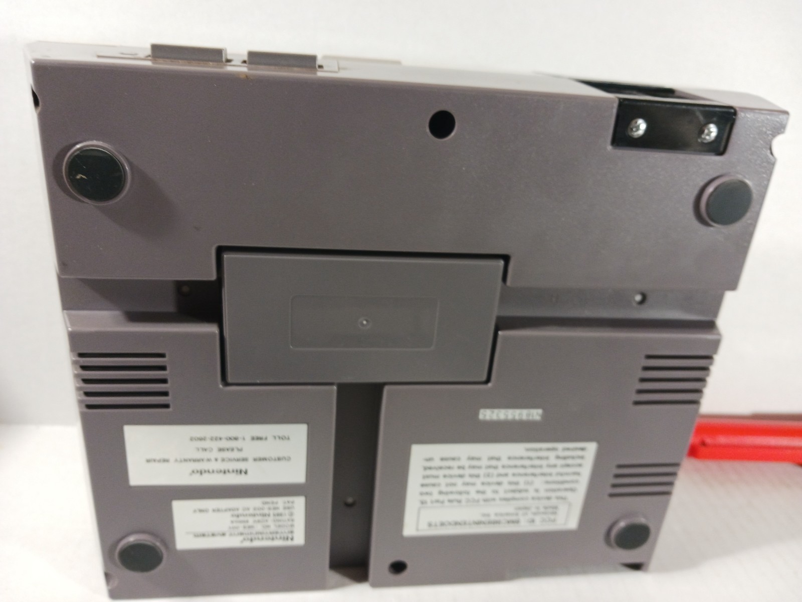 Nintendo NES Console Bundle Tested Cleaned 2 Controllers OEM Cords Mario TMNT