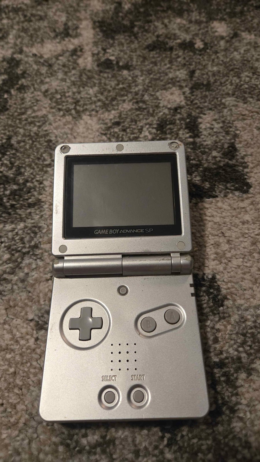 Nintendo Game Boy Advance SP Handheld System – Silver – No Charger
