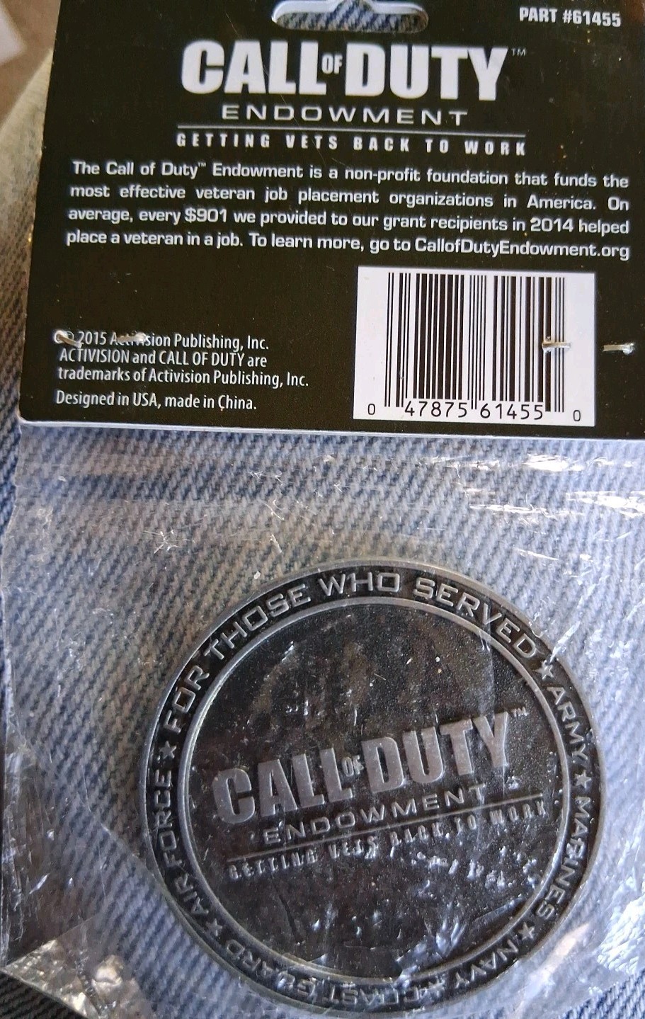 Call Of DUTY ENDOWMENT Challenge Coin Black Ops 3 New Sealed
