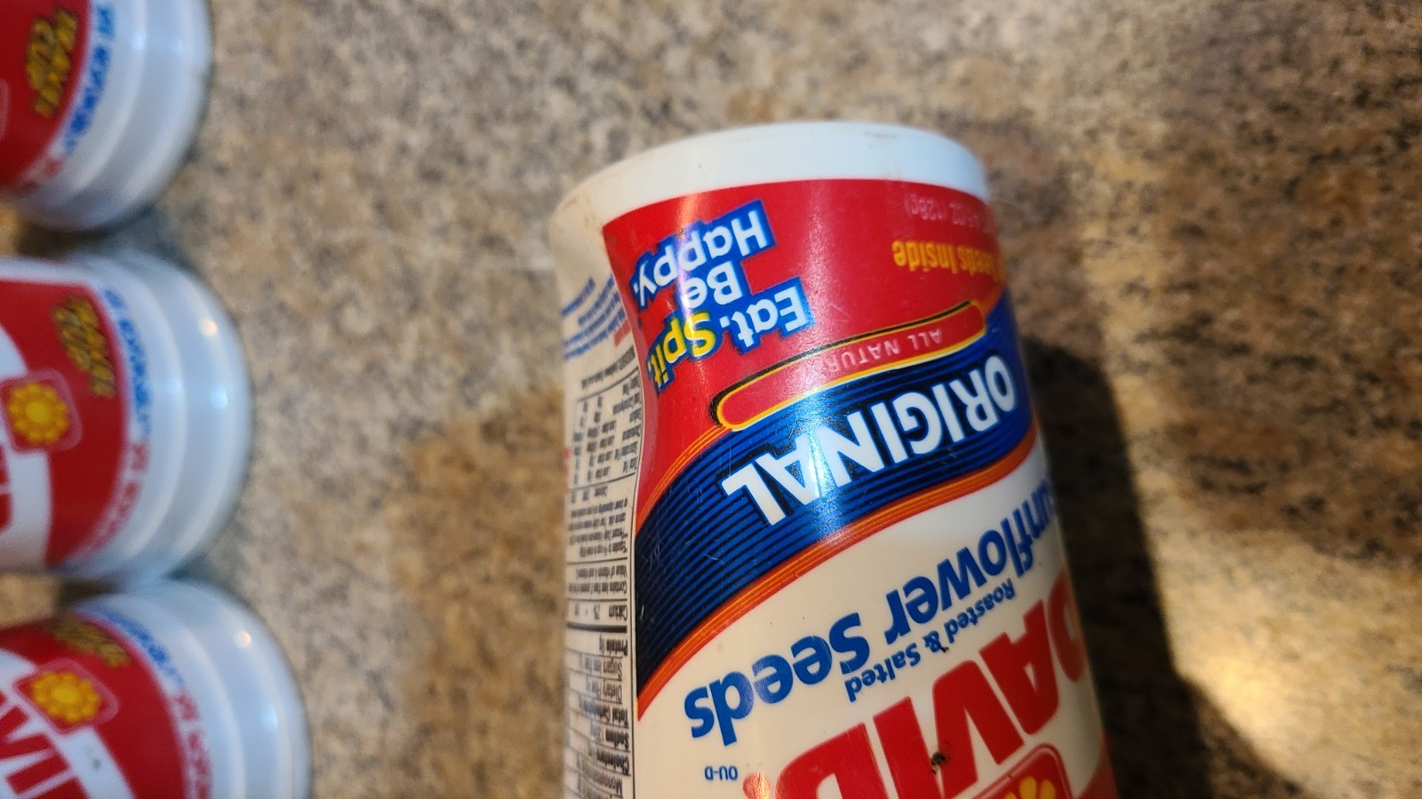 Vintage David Sunflower Seeds Original Containers Cup Expired 2007 Movie Prop A2