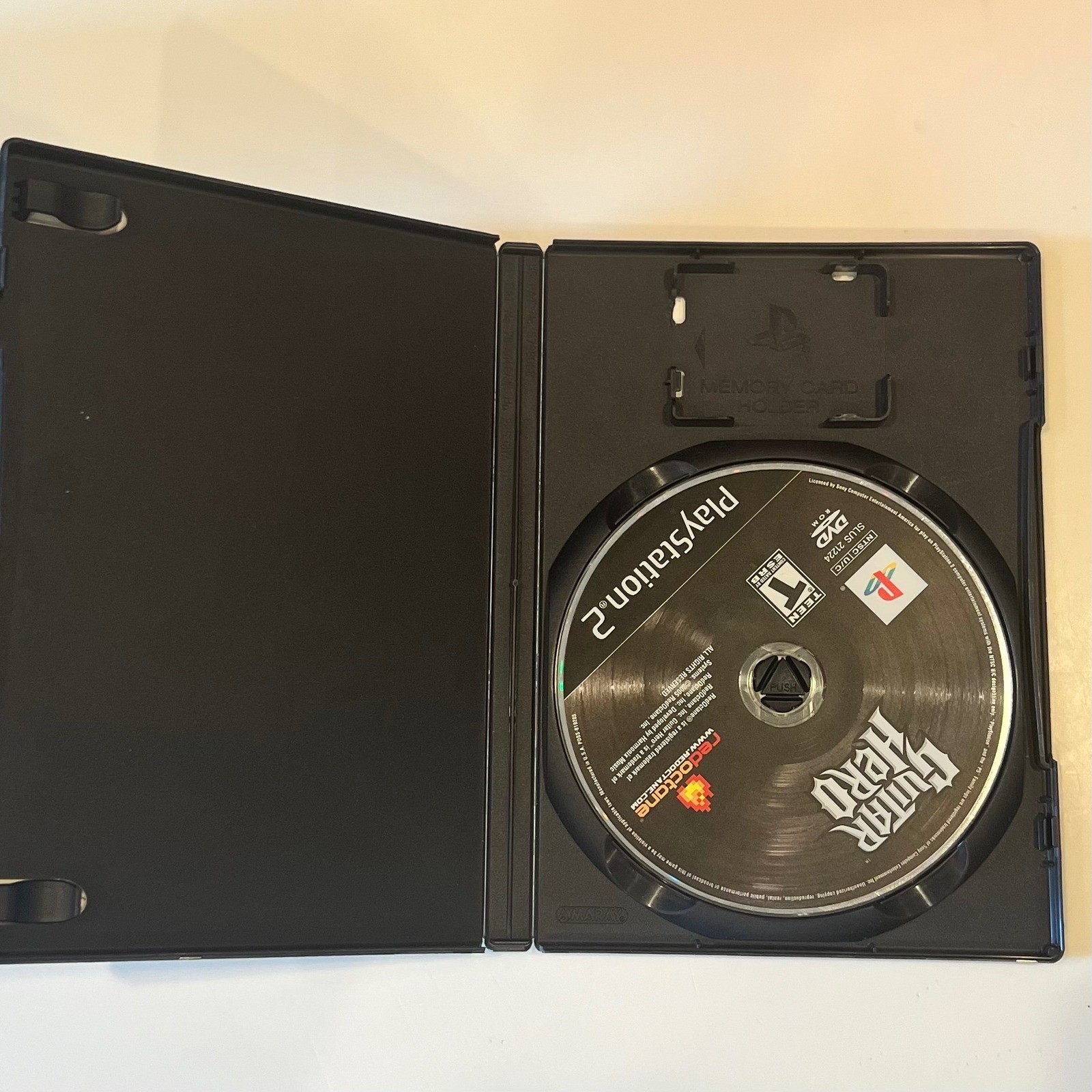 Guitar Hero I & II PS2 Bundle NTSC Black Y2K Retro Rock Gaming Music