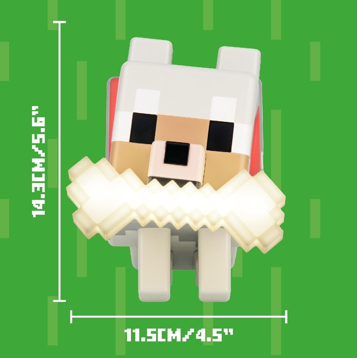 Mojang Minecraft Wolf GloBuddies Light Color Changing Licensed Night Lamp Decor