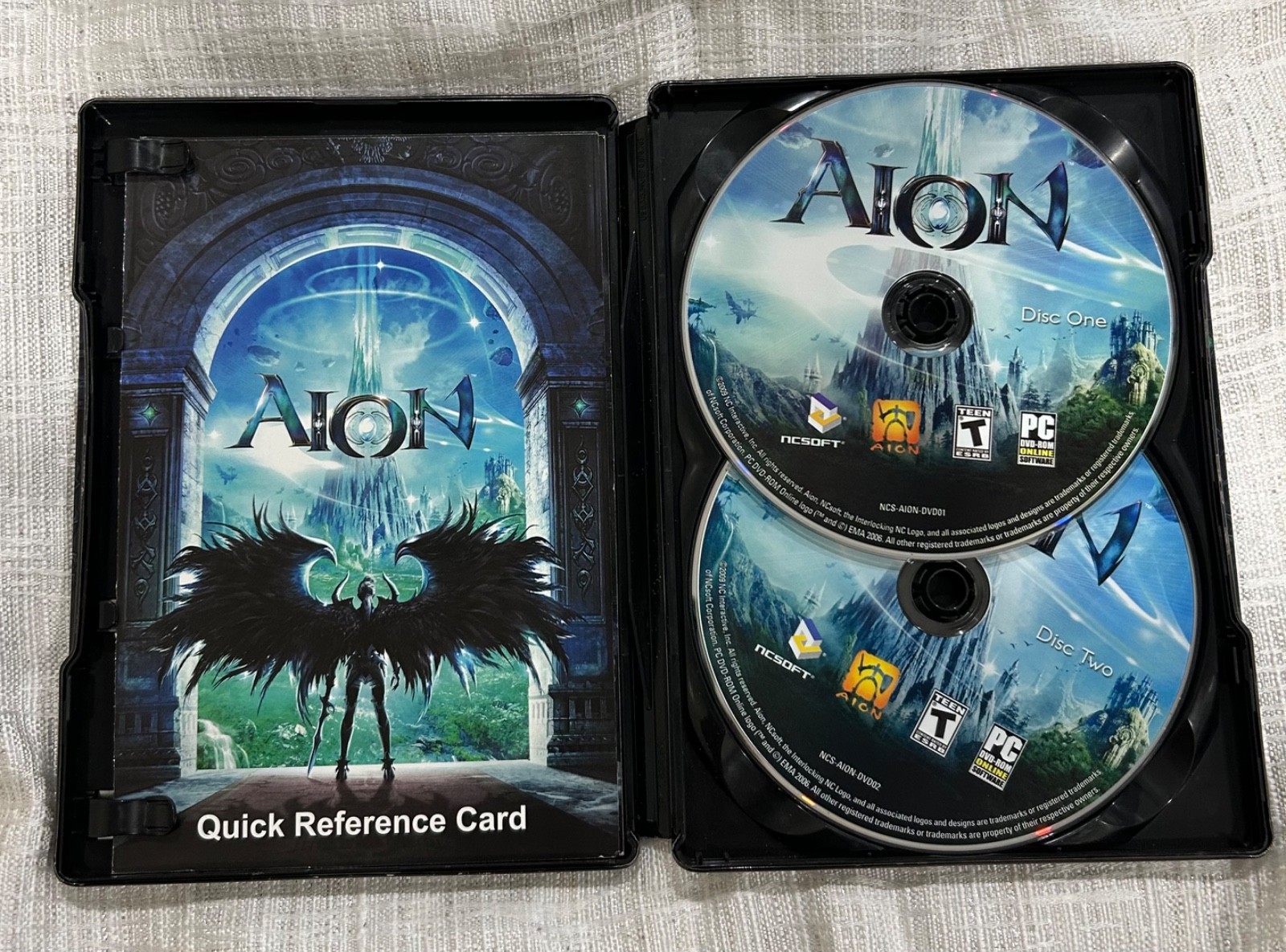 AION DVD-ROM 2-Disc PC Metal Case Steelbook Edition 2009 Game Complete TESTED