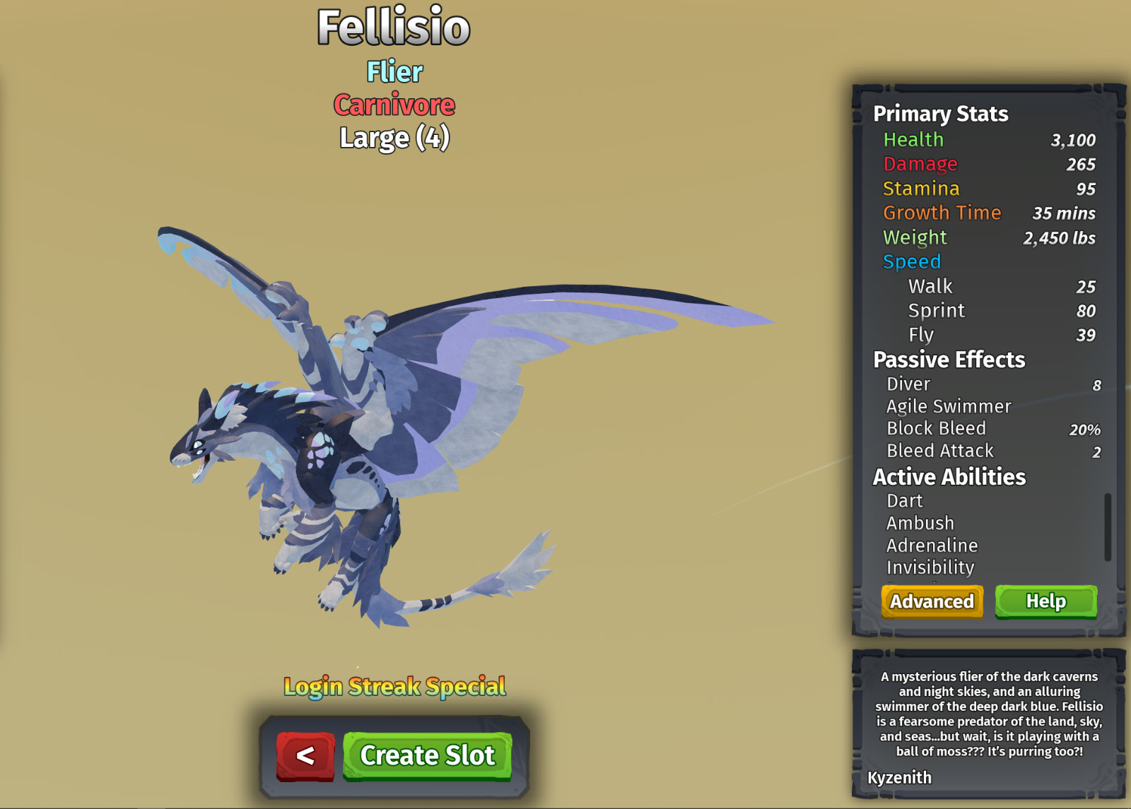 Fellisio Species | Creatures of Sonaria | Roblox