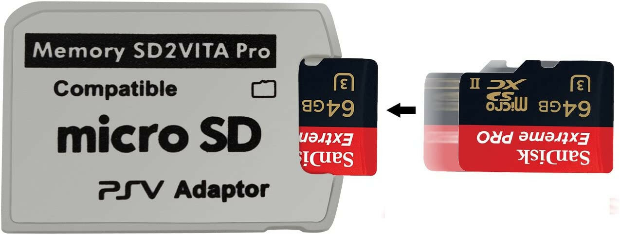 V5.0 SD2VITA PSVSD Micro SD Memory Card Pro Adapter For PS Vita PSV1000 PSV2000