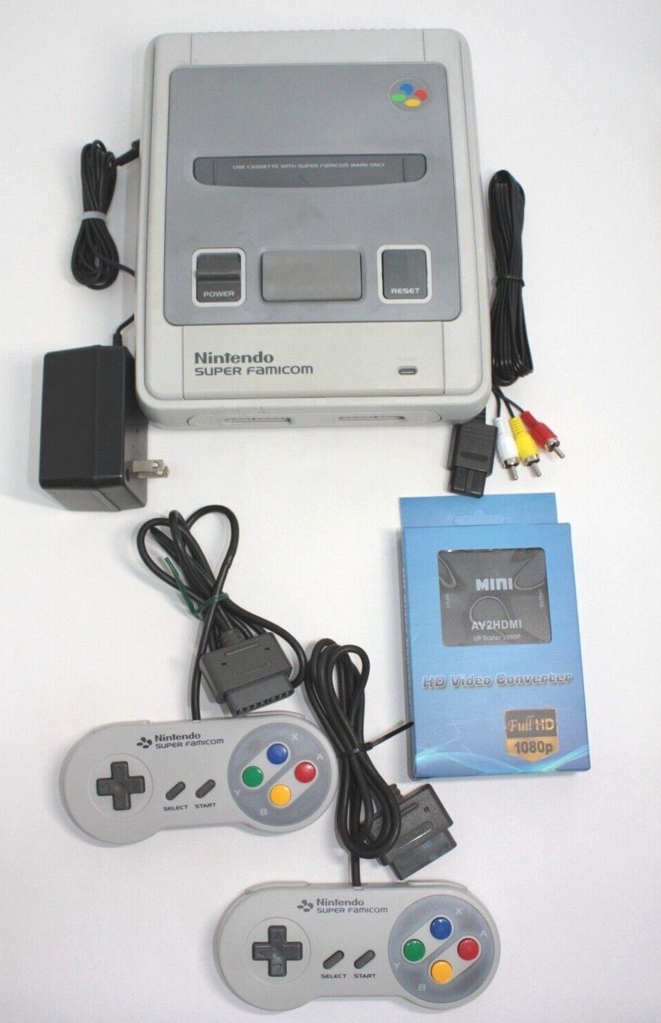 Nintendo Super Famicom Console Set SFC Japanese Language Edition Working Tested