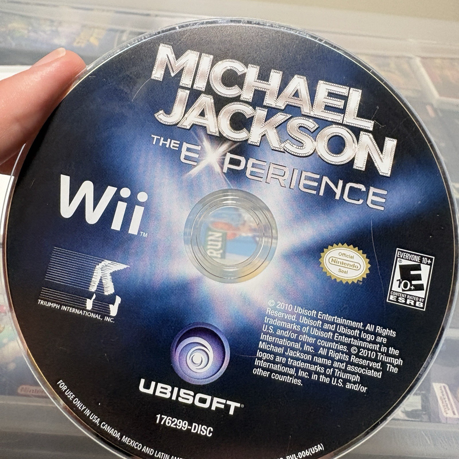 Michael Jackson The Experience Nintendo Wii Disc & Case No Manual Tested