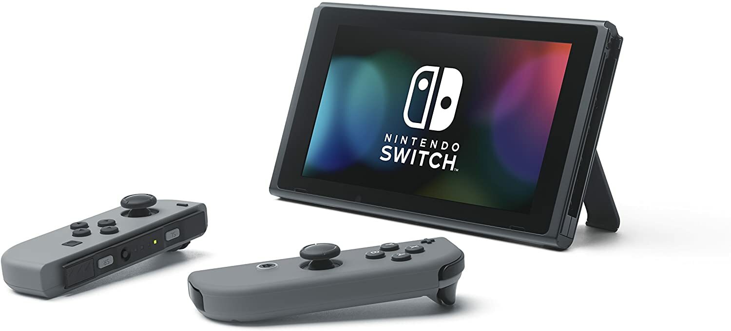 Nintendo Switch + Gray Joy Cons 32GB V2 (Newest) Gaming Console + 2-Day Shipping