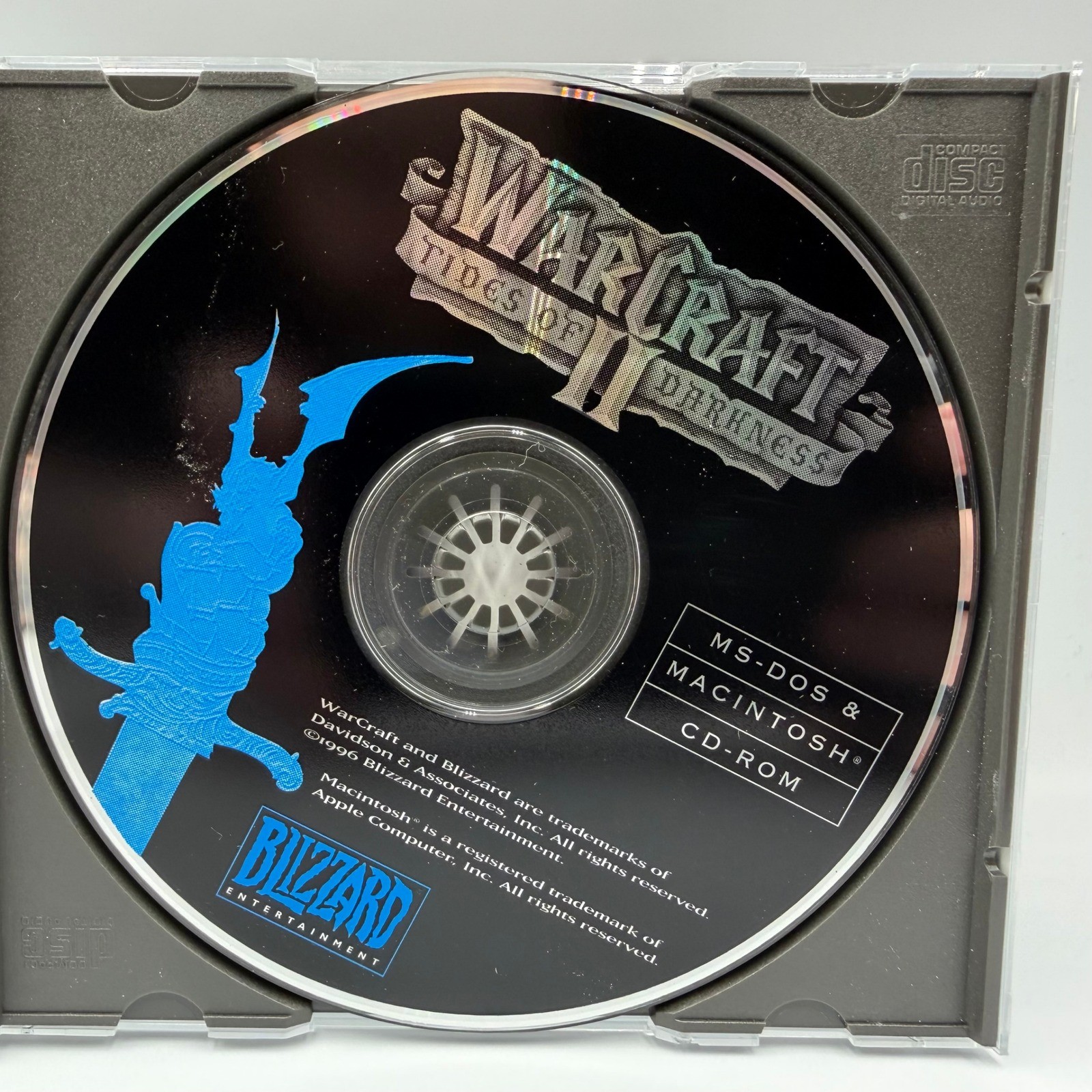 Warcraft II Tides of Darkness PC Mac 1996 Blizzard Entertainment CD-ROM Vintage