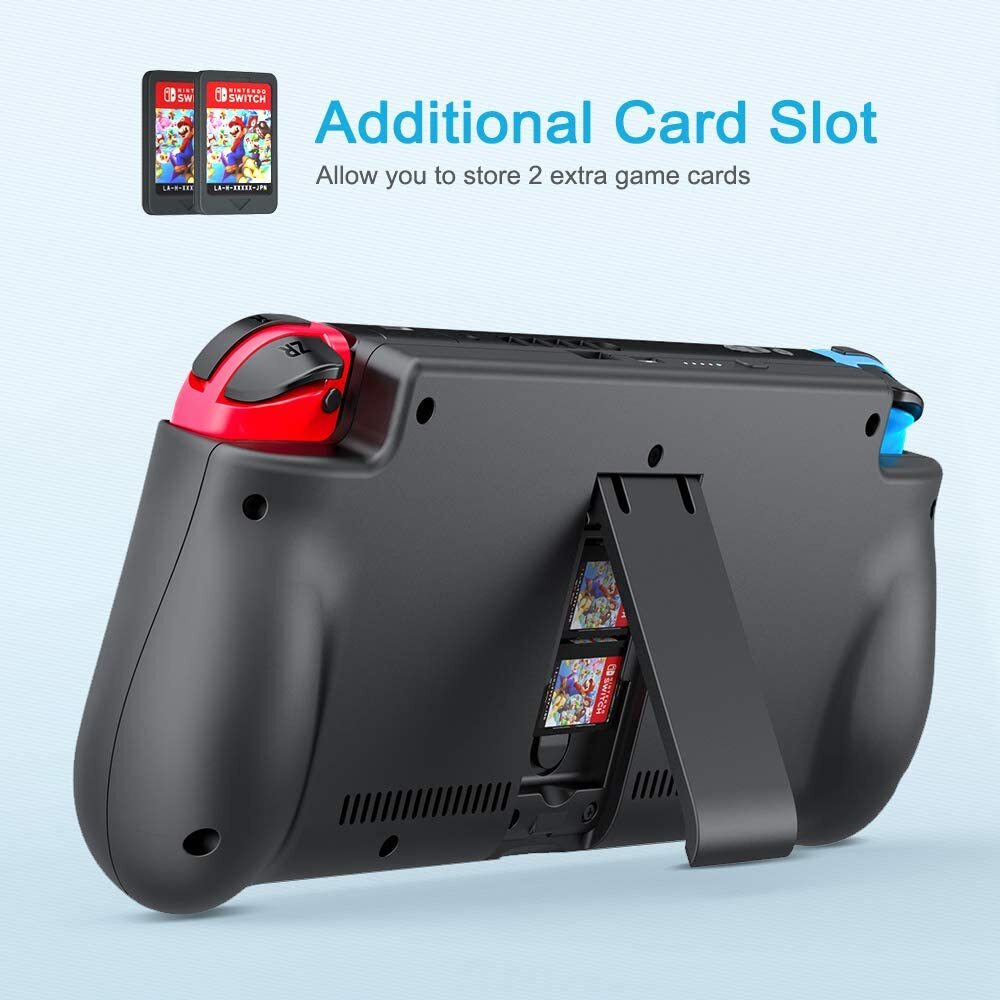 NEWDERY External Battery Station for Nintendo Switch/Switch OLED Charger Case
