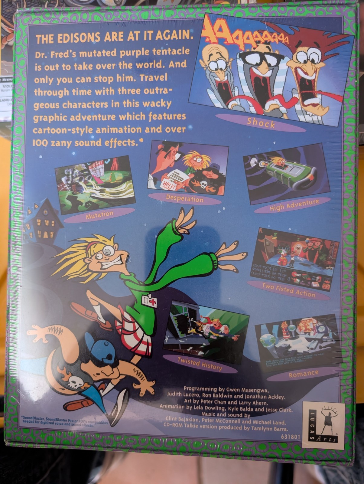 Day of the Tentacle Mac version-Sealed. Unopened!