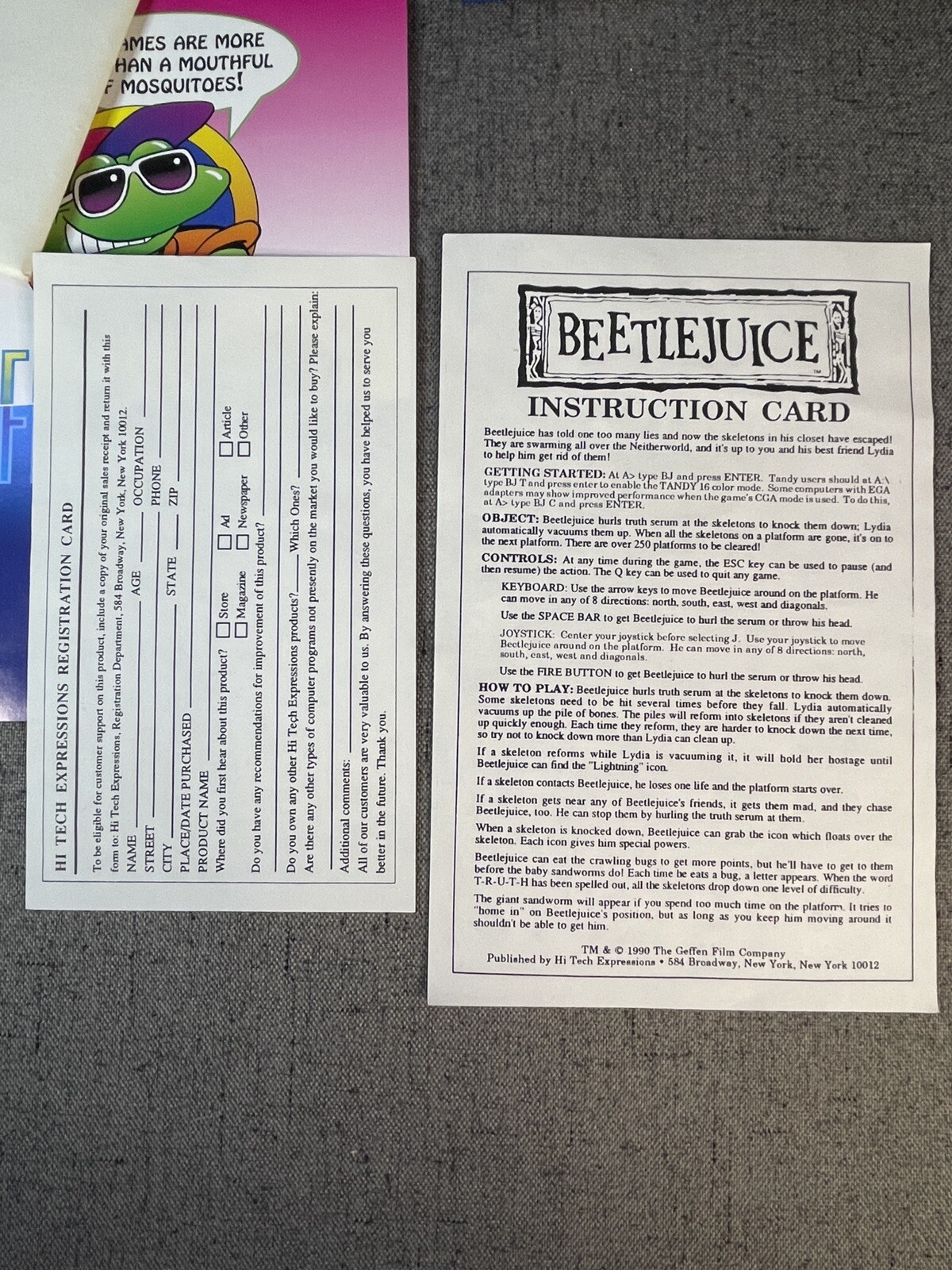 Adventures of Beetlejuice: Skeletons In The Closet 3.5″ Disk Video Game (1990)