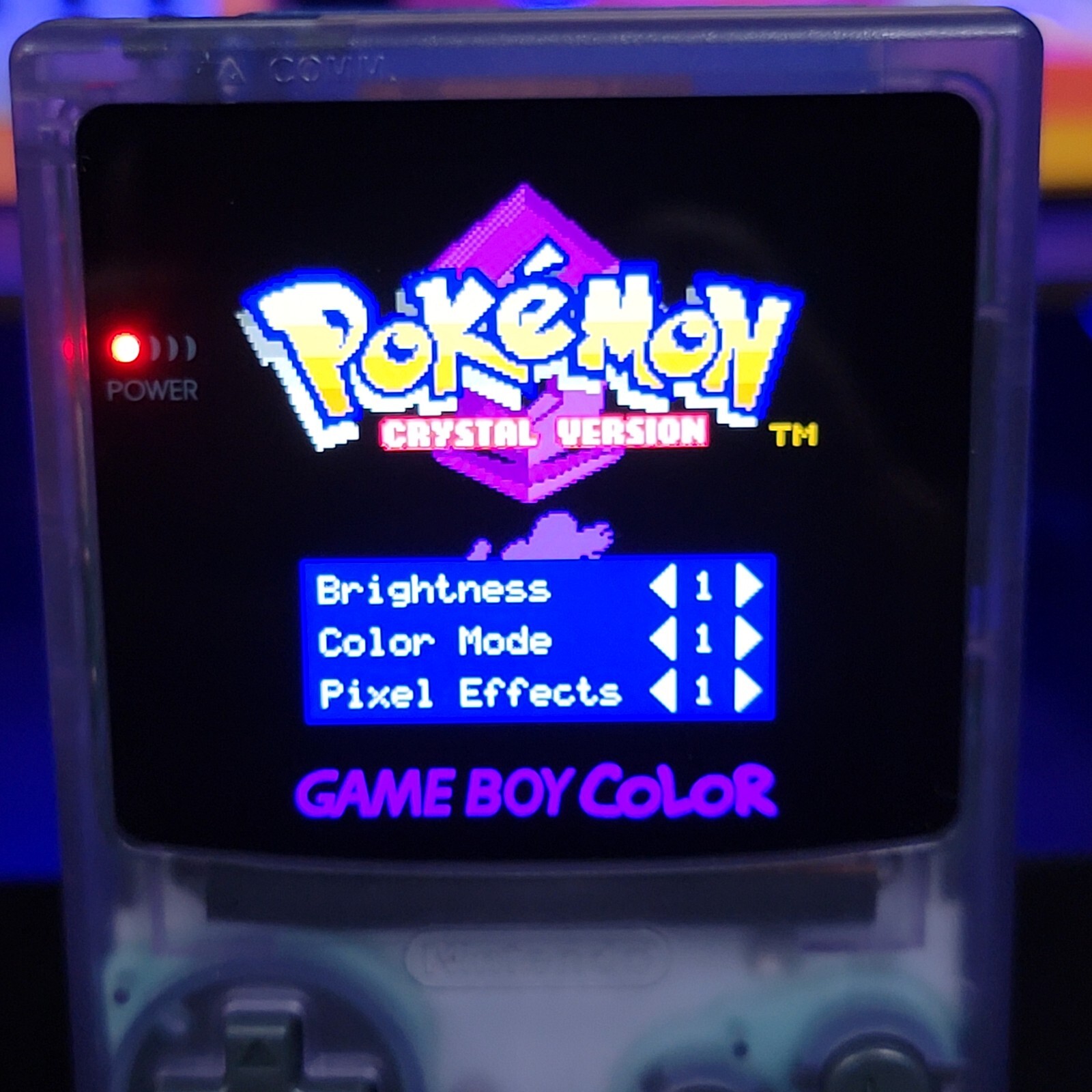 Atomic Purple Gameboy Color Console OLED Touch Screen USB-C Rechargeable Battery
