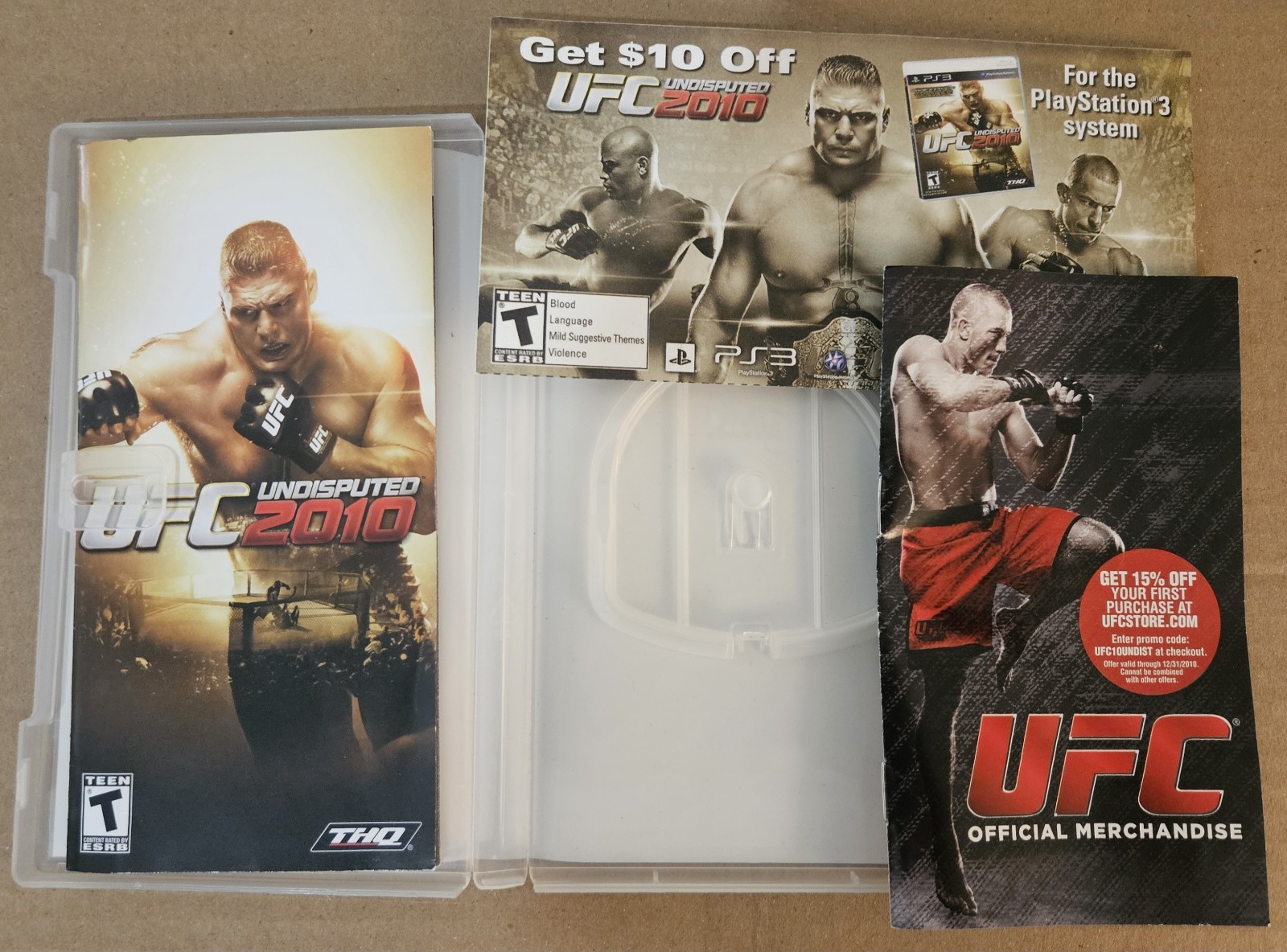 UFC Undisputed 2010 – Sony PSP – No Game Disc – See Pics